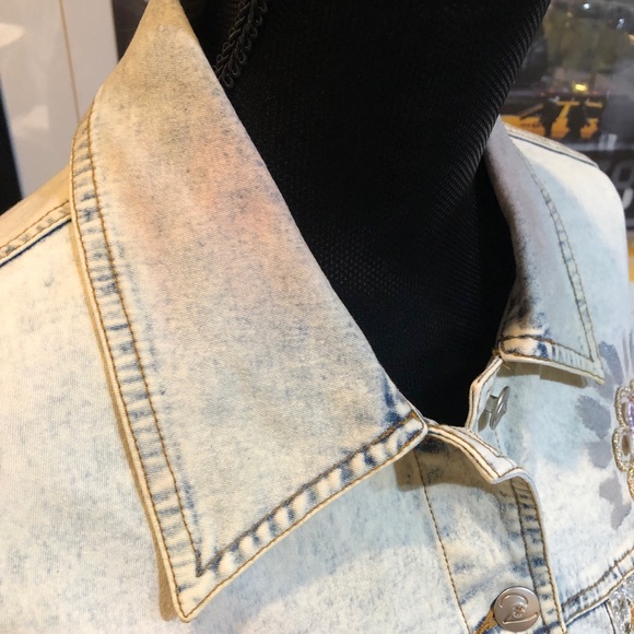 EUC Variations Bleached Denim Jacket - Picture 11 of 16